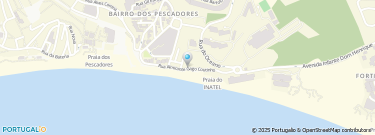 Mapa de Rua Almirante Gago Coutinho