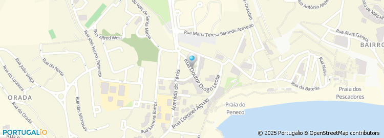 Mapa de Rua Doutor Diogo Leote