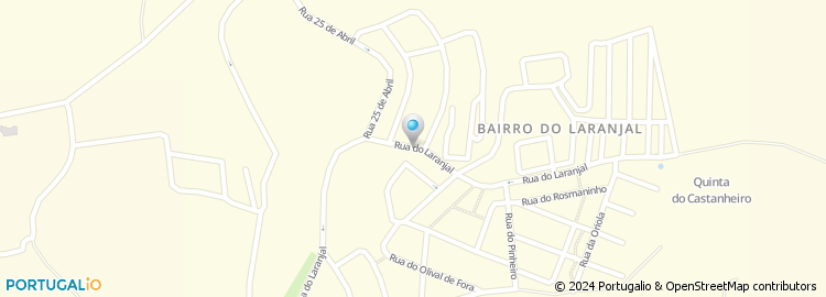 Mapa de Rua Comandante António Bacalhau