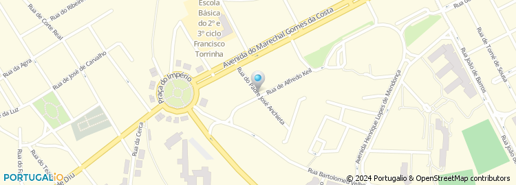 Mapa de Alcalheiros - Centro da Coluna e Radiocirurgia, Lda