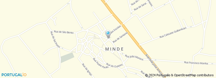 Mapa de Rua do Jornal de Minde