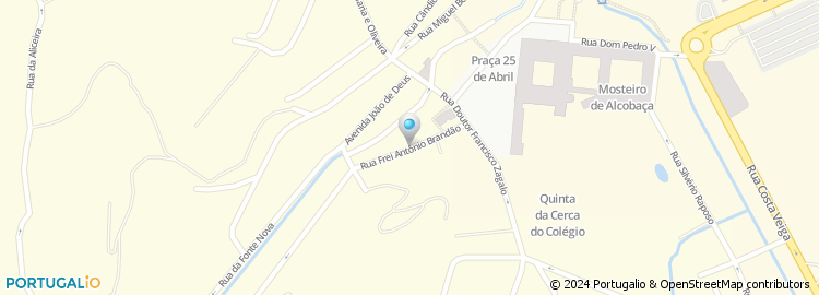 Mapa de Rua Frei António Brandão