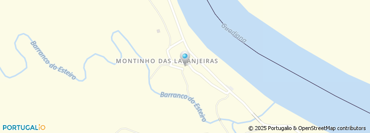 Mapa de Montinho das Laranjeiras