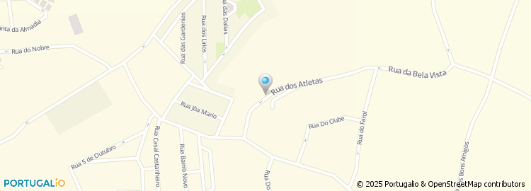 Mapa de Rua dos Atletas