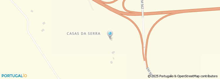 Mapa de Casas da Serra