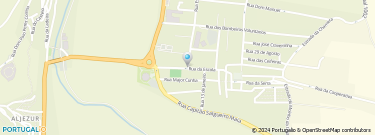 Mapa de Rua Professora Ema Vieira Alvernaz
