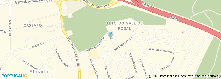 Mapa de Rua Antónia Rodrigues