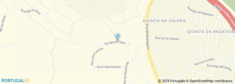Mapa de Rua Beatriz Costa