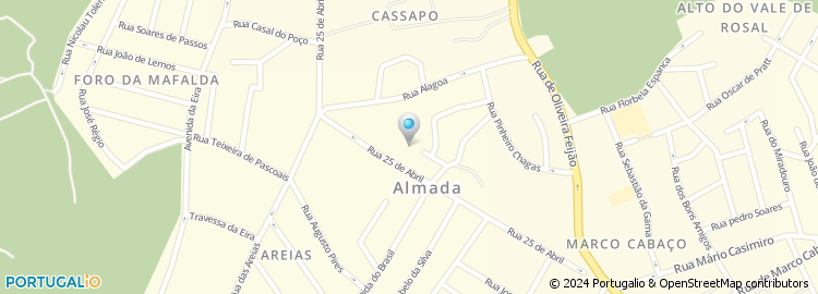 Mapa de Rua Casal Ribeiro