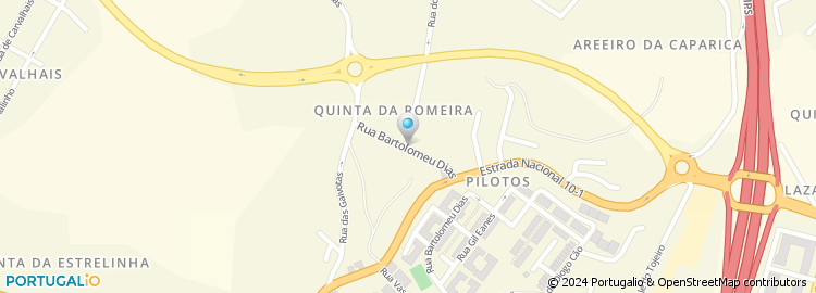 Mapa de Rua Quinta Santo António da Romeira
