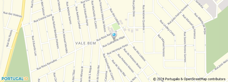Mapa de Rua Guilherme Filipe