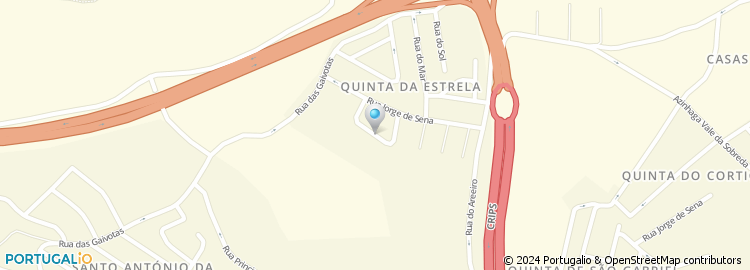 Mapa de Rua Quinta do Madorno