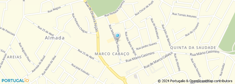 Mapa de Rua Sebastião da Gama