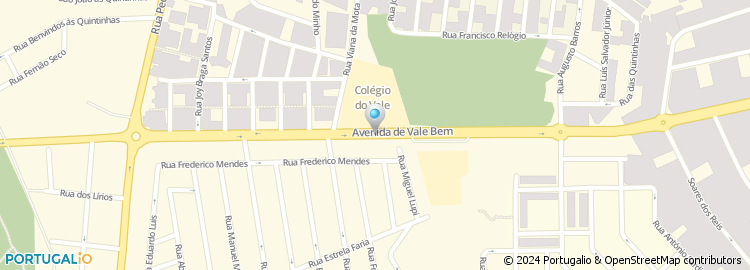 Mapa de Avenida de Vale Bem