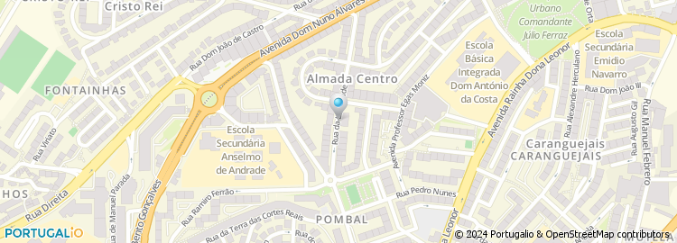 Mapa de Avenida Rainha Dona Leonor