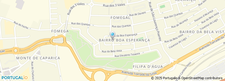 Mapa de Calçada do Bicheiro