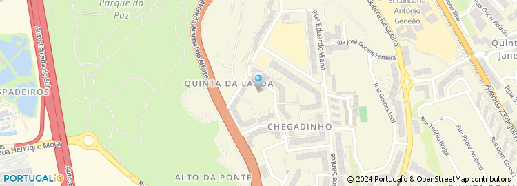 Mapa de Largo Henrique Pinto