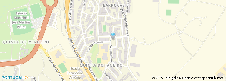 Mapa de Praça José Afonso