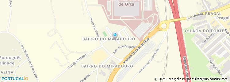 Mapa de Praceta Doutor Alberto de Araújo