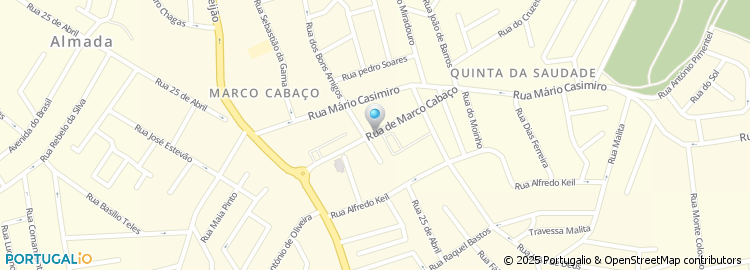 Mapa de Praceta Frederico de Freitas