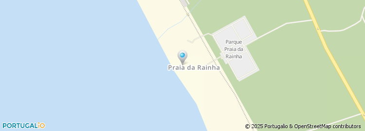 Mapa de Praia da Rainha