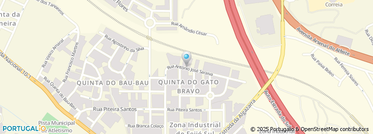 Mapa de Quinta da Arreinela de Baixo