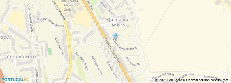 Mapa de Rua 8 de Setembro