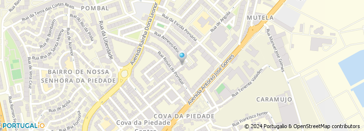 Mapa de Rua Álvaro Vaz de Almada