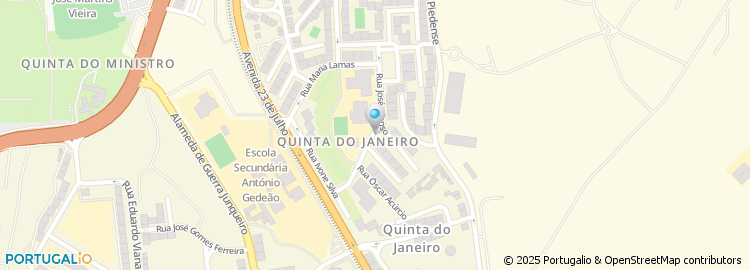 Mapa de Rua Amélia Rey Colaço