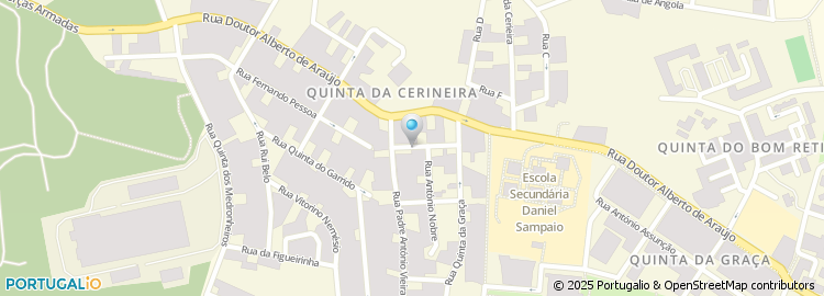 Mapa de Rua Antero de Quental