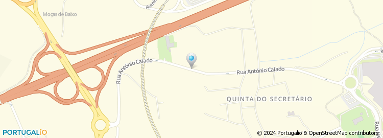Mapa de Rua António Calado