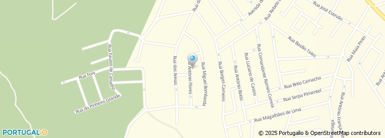 Mapa de Rua António Flores