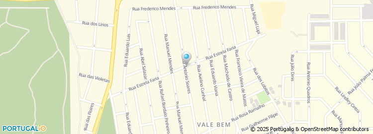 Mapa de Rua António Soares