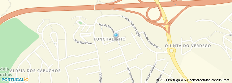 Mapa de Rua B da Quinta do Funchalinho