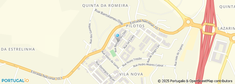 Mapa de Rua Bartolomeu Dias