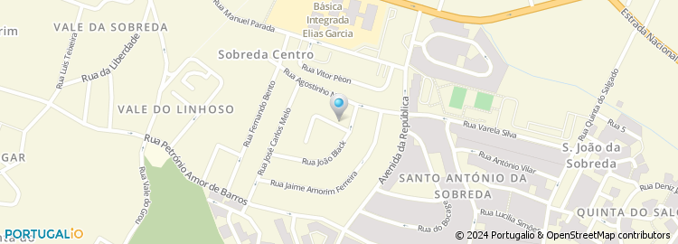 Mapa de Rua Columbano Bordalo Pinheiro