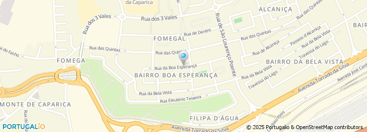 Mapa de Rua da Boa Esperança