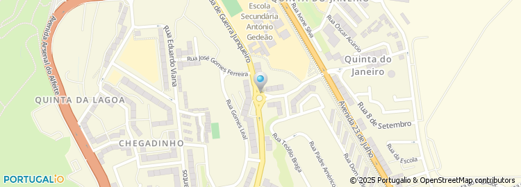 Mapa de Rua da Cruz Vermelha