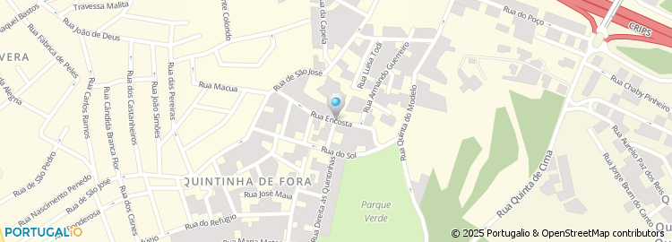 Mapa de Rua da Encosta