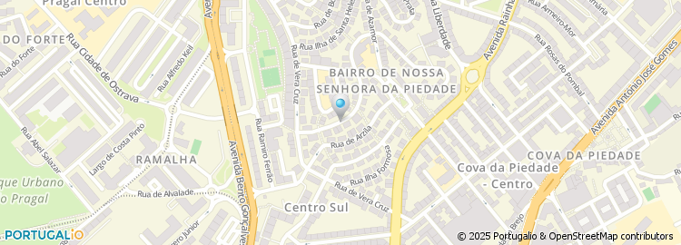 Mapa de Rua da Ilha de São Lourenço
