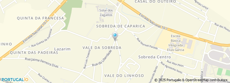 Mapa de Rua da Liberdade