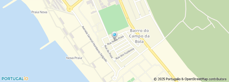 Mapa de Rua da Nova Praia