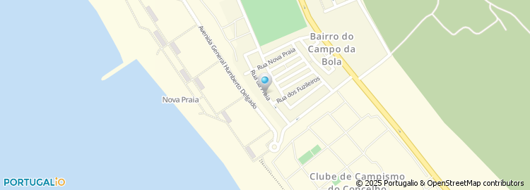 Mapa de Rua da Praia