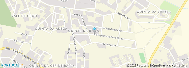 Mapa de Rua da República da Guiné-Bissau