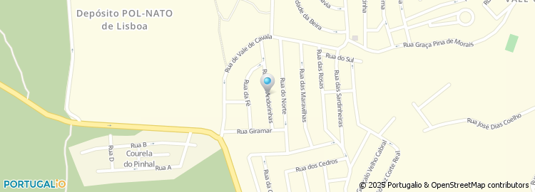 Mapa de Rua das Andorinhas