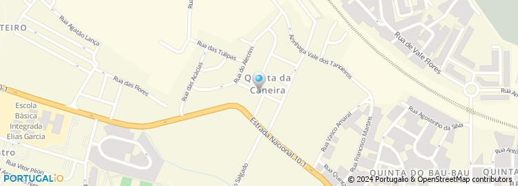 Mapa de Rua das Camélias