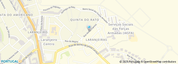 Mapa de Rua das Laranjeiras