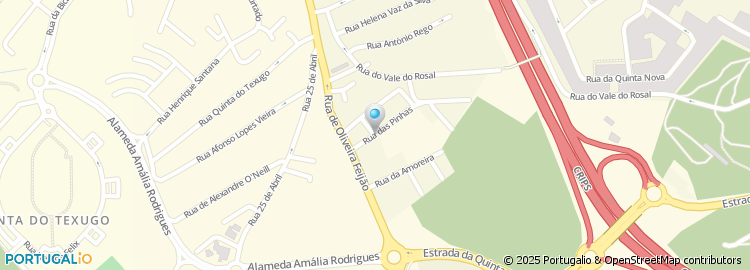 Mapa de Rua das Pinhas
