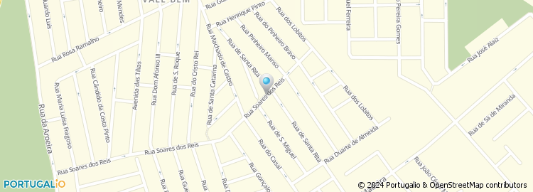 Mapa de Rua de Santa Rita