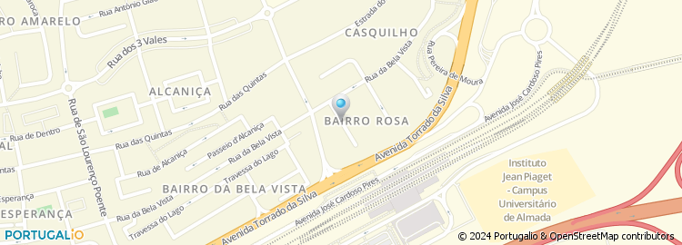 Mapa de Rua de São Miguel Poente